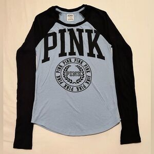 Blue and Black PINK shirt
